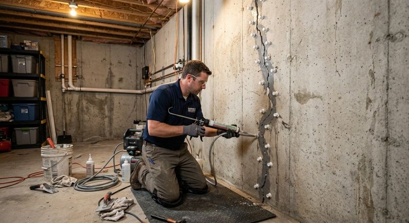 Basement Crack Repair in Essex County, NJ