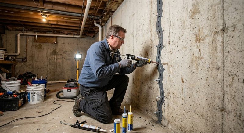 Basement Crack Repair in Essex County, NJ