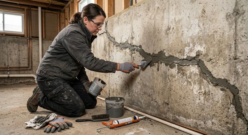 Cracked Basement Floor Repair in Essex County, NJ
