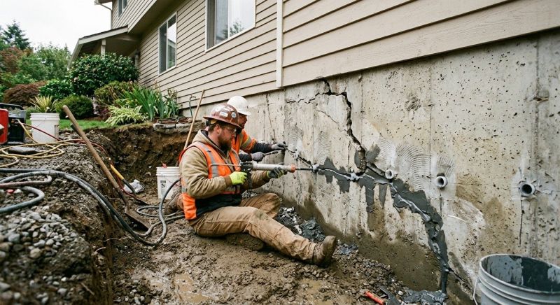 Cracked Foundation Repair in Boonton, NJ