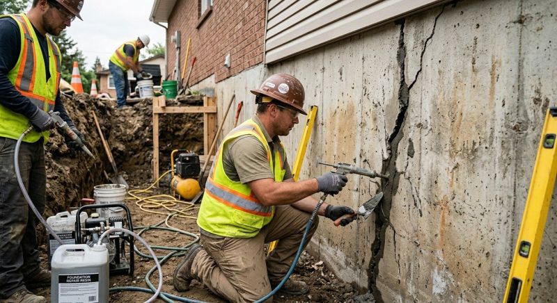 Cracked Foundation Repair in Hackensack, NJ