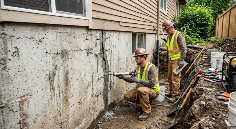 Cracked Foundation Repair in Oakland Gardens, NY