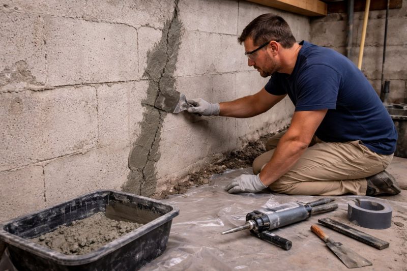 Foundation Crack Repair in Kearny, NJ