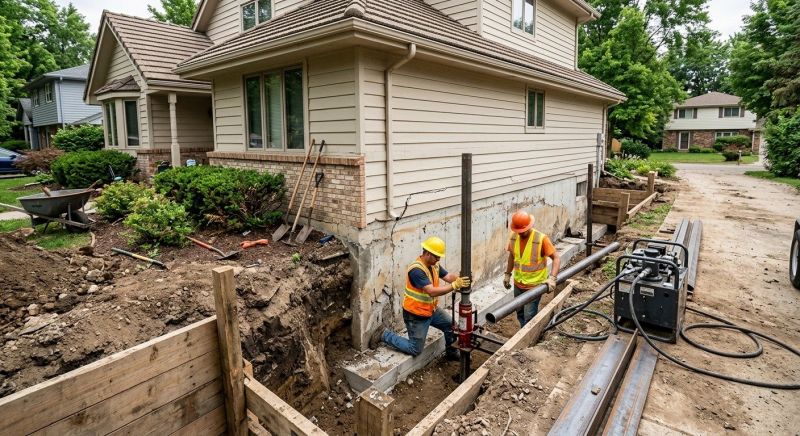 Foundation Settlement Repair in Essex County, NJ