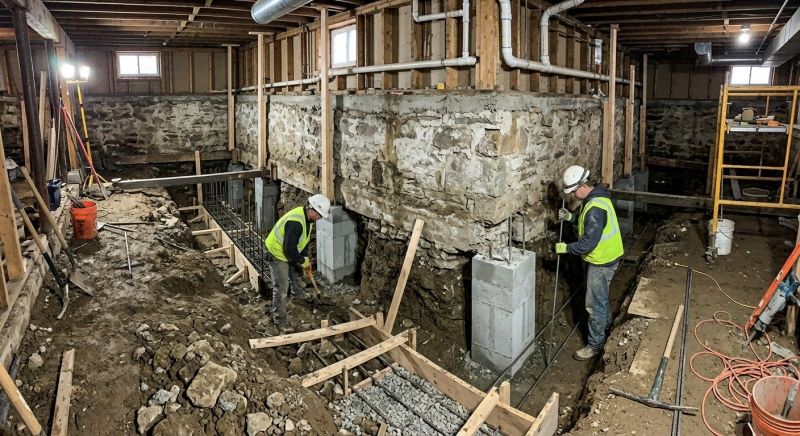 Foundation Underpinning in Essex County, NJ