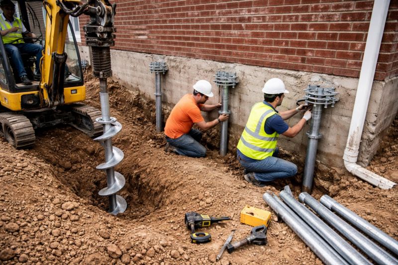 Helical Piers Installation in Essex County, NJ