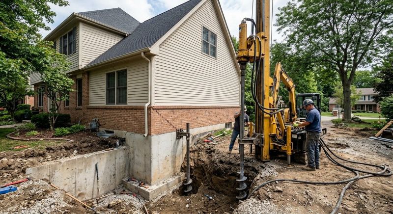 Helical Piers Installation in Essex County, NJ