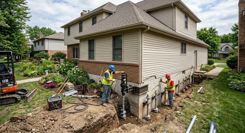 Helical Piers Installation in Essex County, NJ
