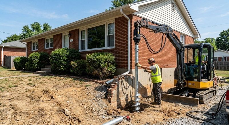 Helical Pile Installation in Essex County, NJ