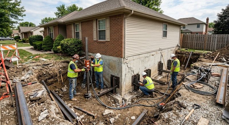 House Foundation Repair in Irvington, NJ