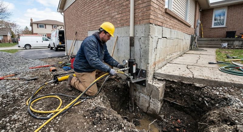 Sinking Foundation Repair in Basking Ridge, NJ