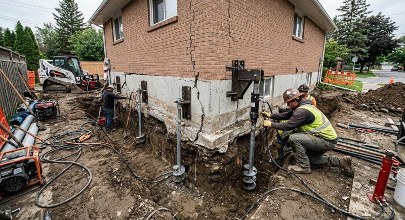Sinking Foundation Repair in Clifton, NJ