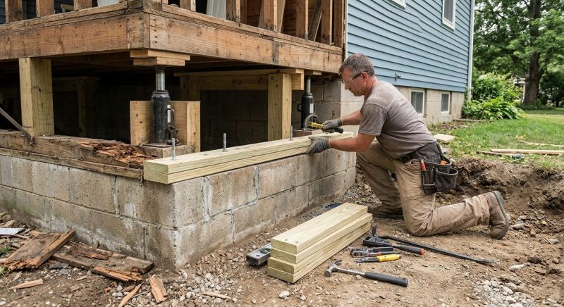 Sinking Foundation Repair in Elizabeth, NJ