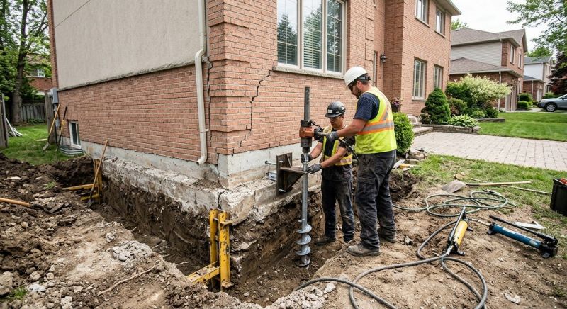 Sinking Foundation Repair in Hazlet, NJ