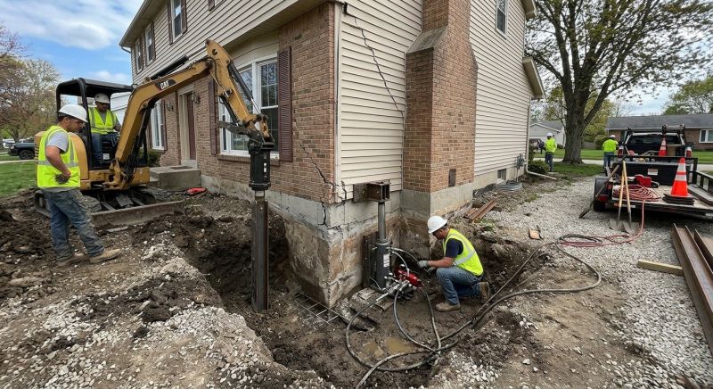 Sinking Foundation Repair in Newark, NJ